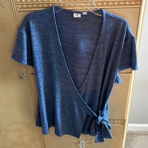 Gap woman’s blue shirt